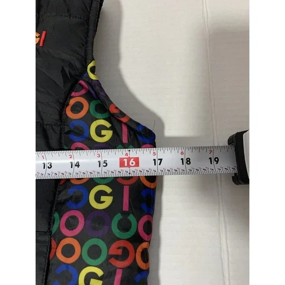 COOGI Puffer Vest Women's M 8-10 Sleeveless With Pockets Multicolor Retro Y2K - Picture 6 of 9